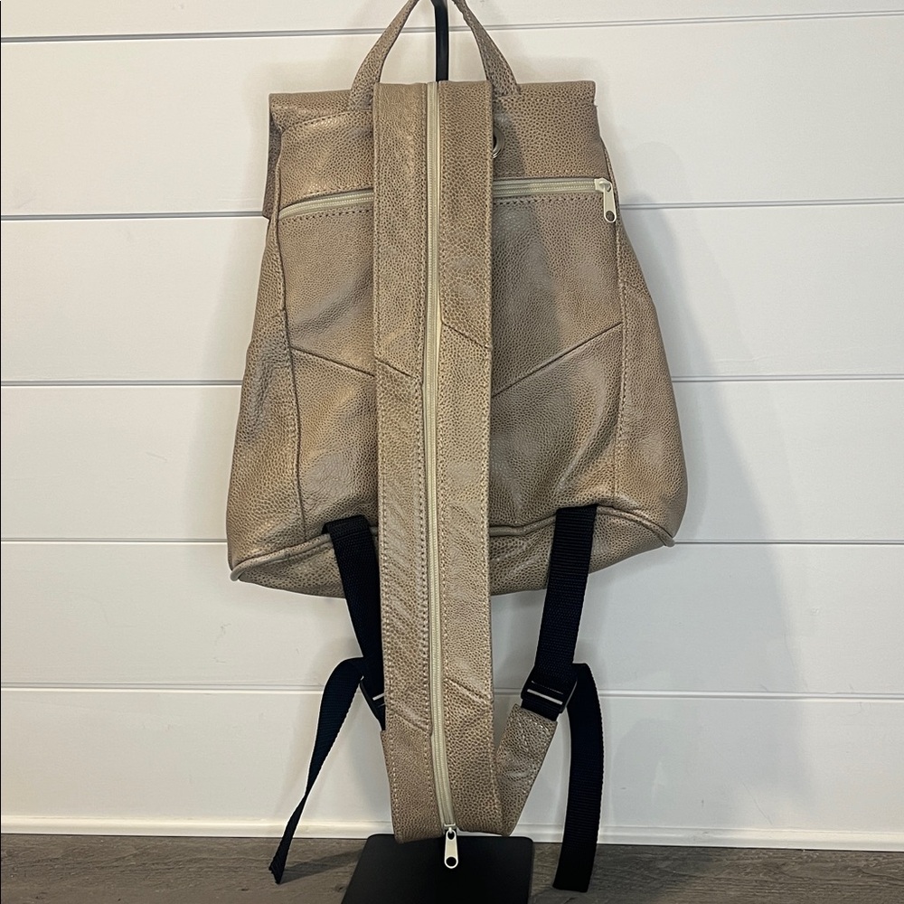 Fringe Pebble Leather Backpack - image 2